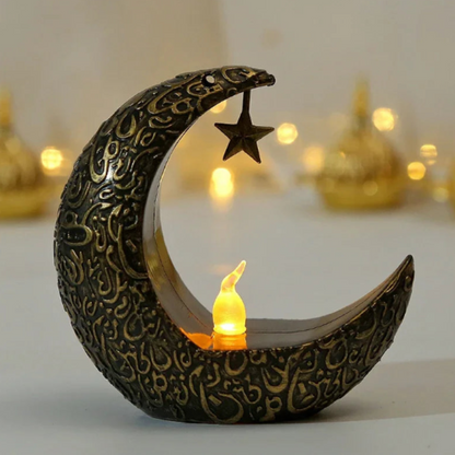 Middle Eastern Star & Moon Candle Holder