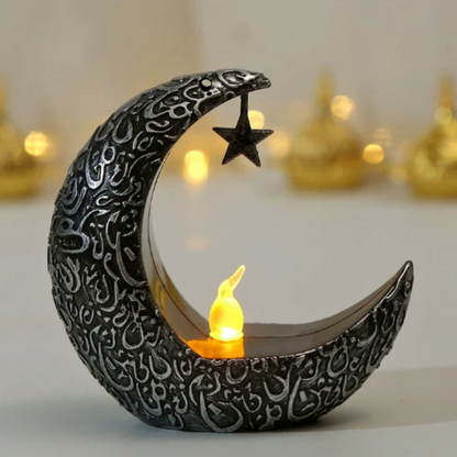 Middle Eastern Star & Moon Candle Holder