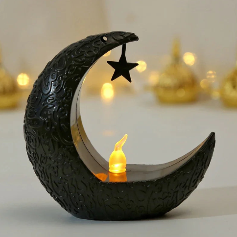 Middle Eastern Star & Moon Candle Holder