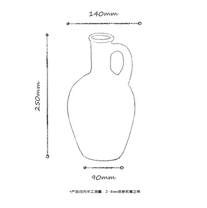 Rustic Elegance: Retro French Ceramic Vase for Stylish Home Decor